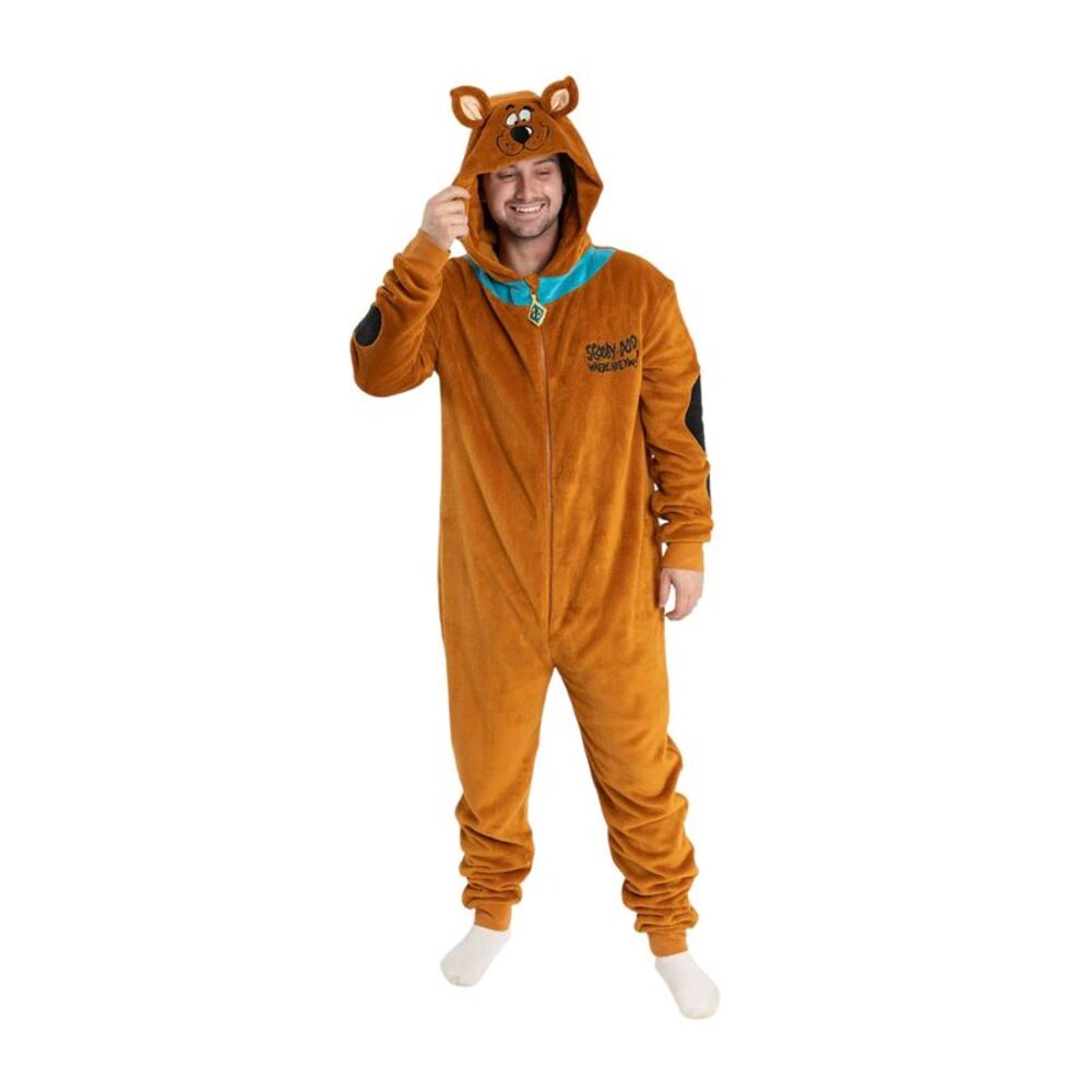 Scooby Doo Unisex Adult Character Jumpsuit / Brown